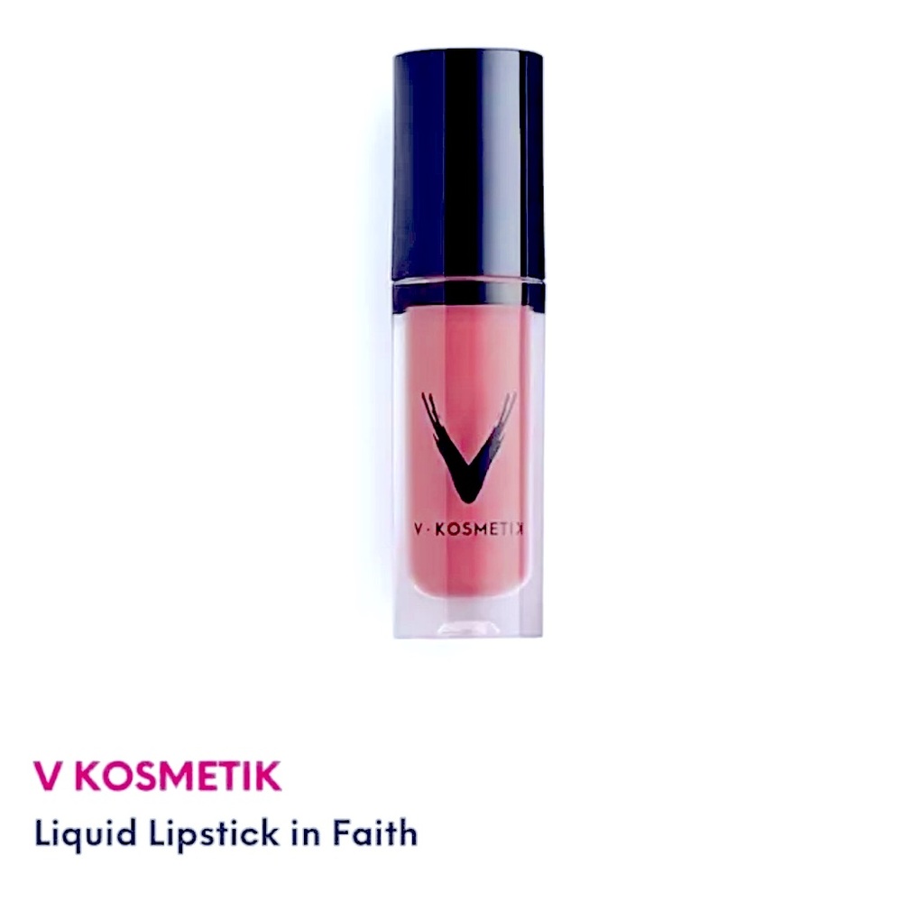 BRAND NEW: “V KOSMETIK” Creamy Velvet Liquid Lipstick, Deluxe Sample, in “FAITH”